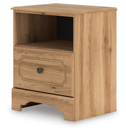 Aleaport King Panel Bed with Chest and Nightstand in Warm Brown - PKG022653