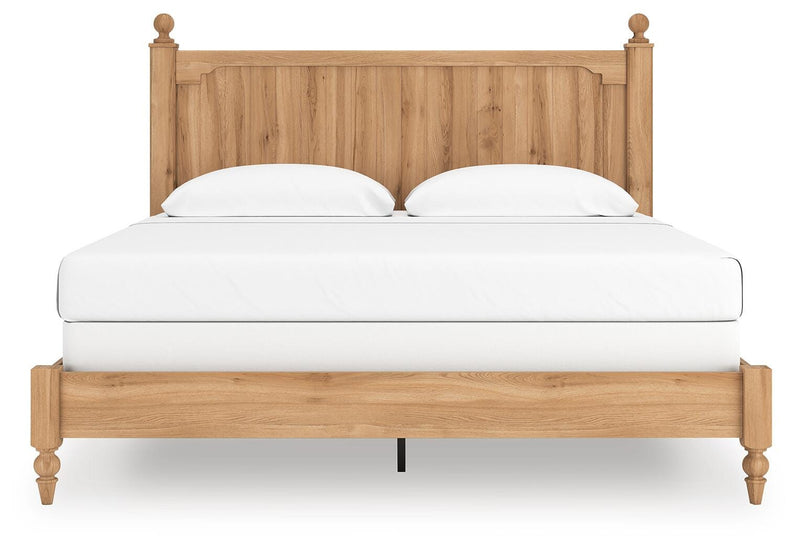 Aleaport King Panel Bed with Chest and Nightstand in Warm Brown - PKG022653