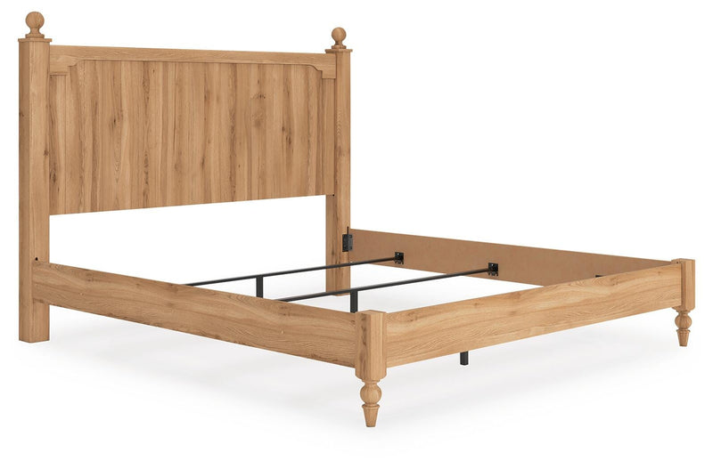 Aleaport King Panel Bed with Dresser in Warm Brown - PKG022657