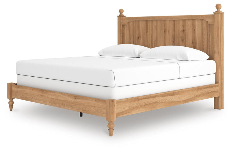 Aleaport King Panel Bed with Dresser in Warm Brown - PKG022657