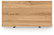 Aleaport Queen Panel Bed with Chest and Nightstand in Warm Brown - PKG022645