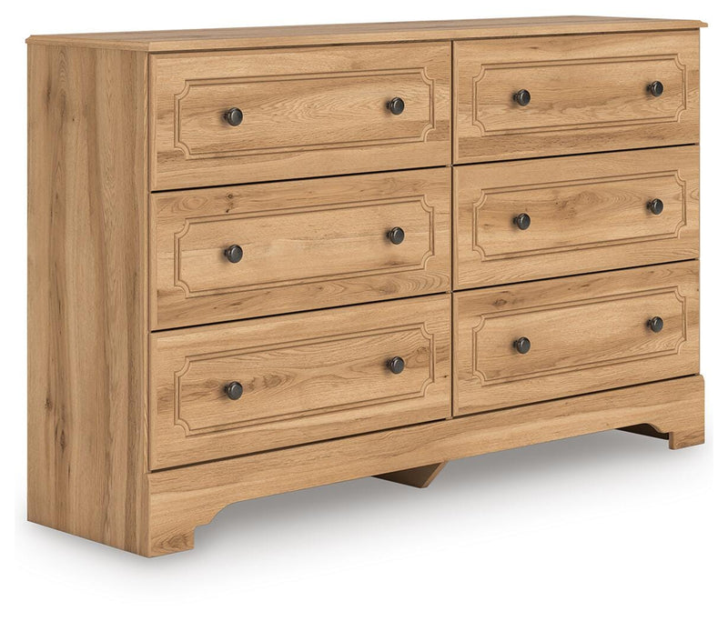 Aleaport Queen Panel Bed with Dresser in Warm Brown - PKG022649