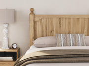 Aleaport Queen Panel Bed with Mirrored Dresser in Warm Brown - PKG022643