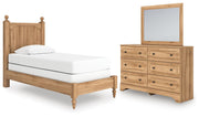 Aleaport Twin Panel Bed, Dresser and Mirror - PCB1075B3