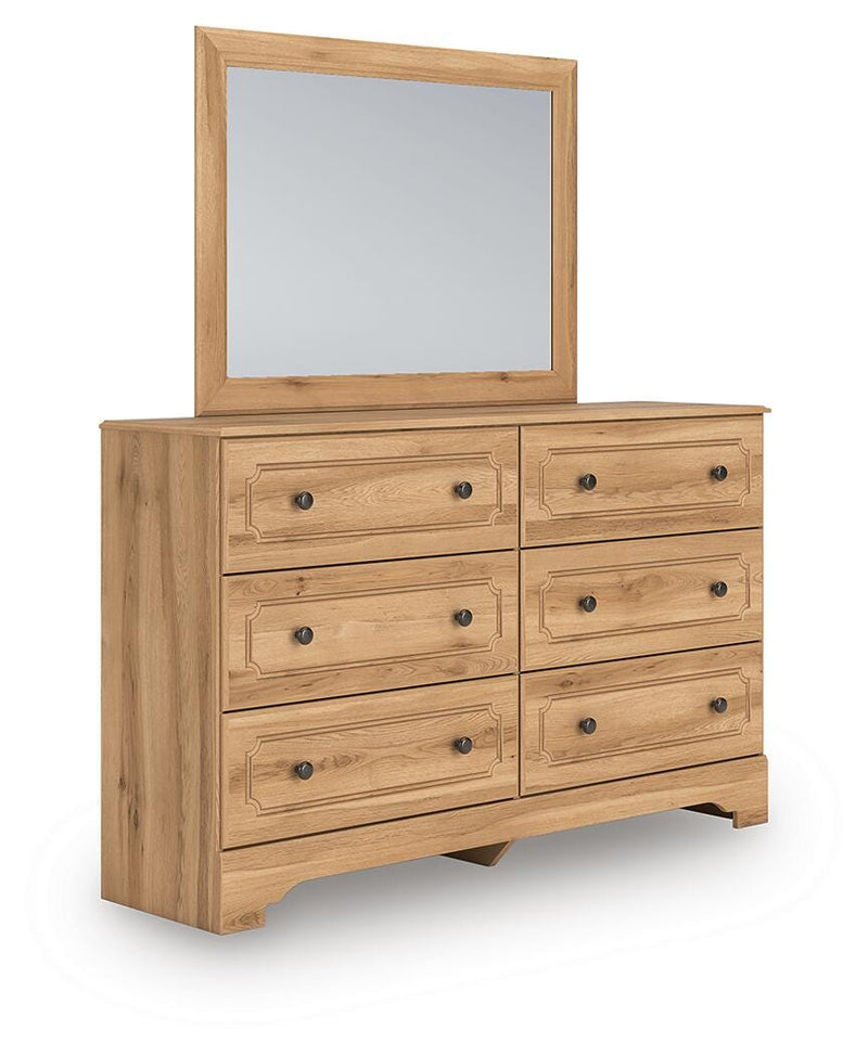 Aleaport Twin Panel Bed, Dresser and Mirror - PCB1075B3