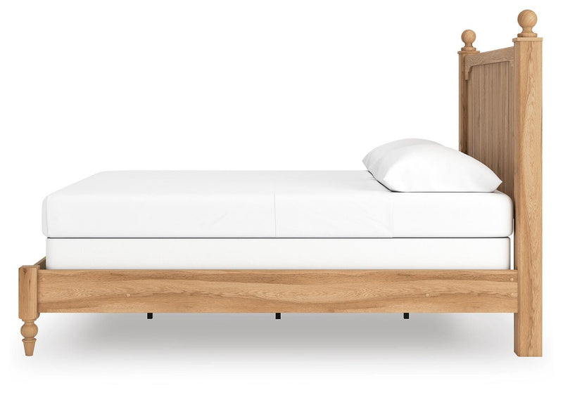 Aleaport Warm Brown Queen Panel Bed - PCB1075B7