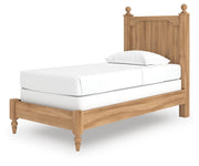 Aleaport Warm Brown Twin Panel Bed - PCB1075B2