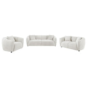 Aleisha 3-piece Fabric Upholstered Sofa Set Sand - 503064-S3