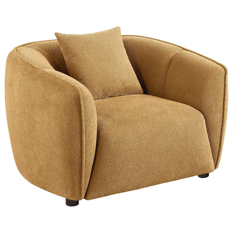 Aleisha Fabric Upholstered Accent Chair Mustard Yellow - 503063