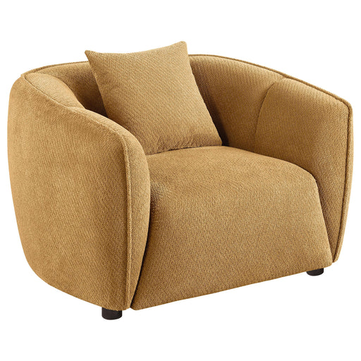 Aleisha Fabric Upholstered Accent Chair Mustard Yellow - 503063