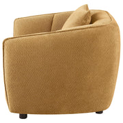 Aleisha Fabric Upholstered Accent Chair Mustard Yellow - 503063