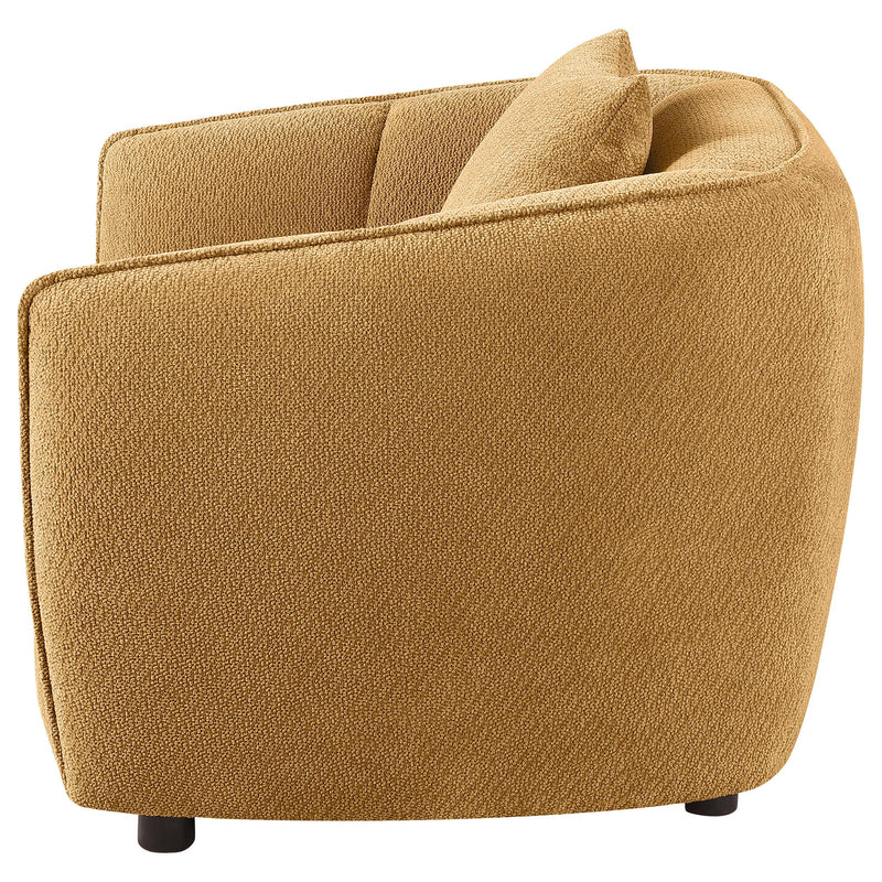 Aleisha Fabric Upholstered Accent Chair Mustard Yellow - 503063