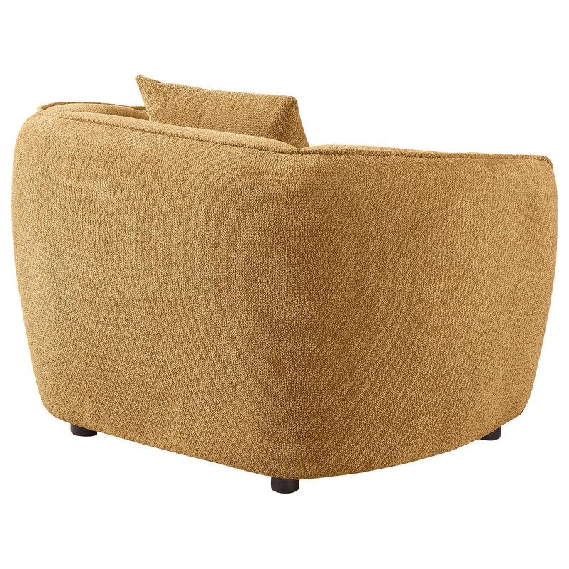 Aleisha Fabric Upholstered Accent Chair Mustard Yellow - 503063