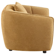 Aleisha Fabric Upholstered Accent Chair Mustard Yellow - 503063