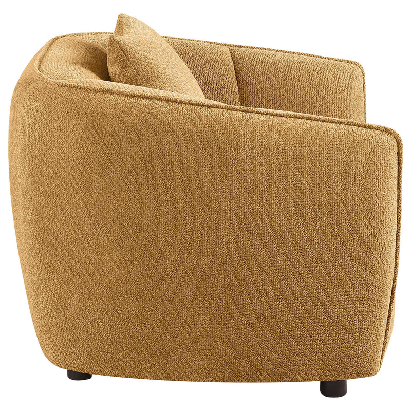 Aleisha Fabric Upholstered Accent Chair Mustard Yellow - 503063