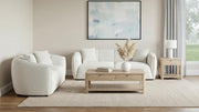 Aleisha Fabric Upholstered Loveseat Sand - 503065