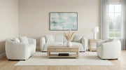 Aleisha Fabric Upholstered Loveseat Sand - 503065