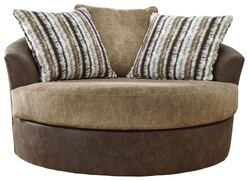 Alesbury Oversized Swivel Accent Chair - Gate FurnitureChair