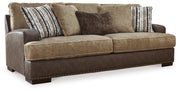 Alesbury Sofa and Loveseat in Chocolate - Gate FurnitureLiving Room Set