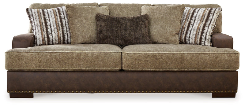 Alesbury Sofa and Loveseat in Chocolate - Gate FurnitureLiving Room Set