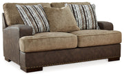 Alesbury Sofa, Loveseat, Chair and Ottoman in Chocolate - Gate FurnitureLiving Room Set
