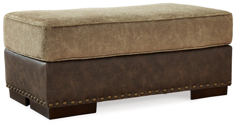 Alesbury Sofa, Loveseat, Chair and Ottoman in Chocolate - Gate FurnitureLiving Room Set