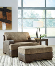 Alesbury Sofa, Loveseat, Chair and Ottoman in Chocolate - Gate FurnitureLiving Room Set