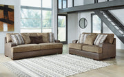 Alesbury Sofa, Loveseat, Chair and Ottoman in Chocolate - Gate FurnitureLiving Room Set