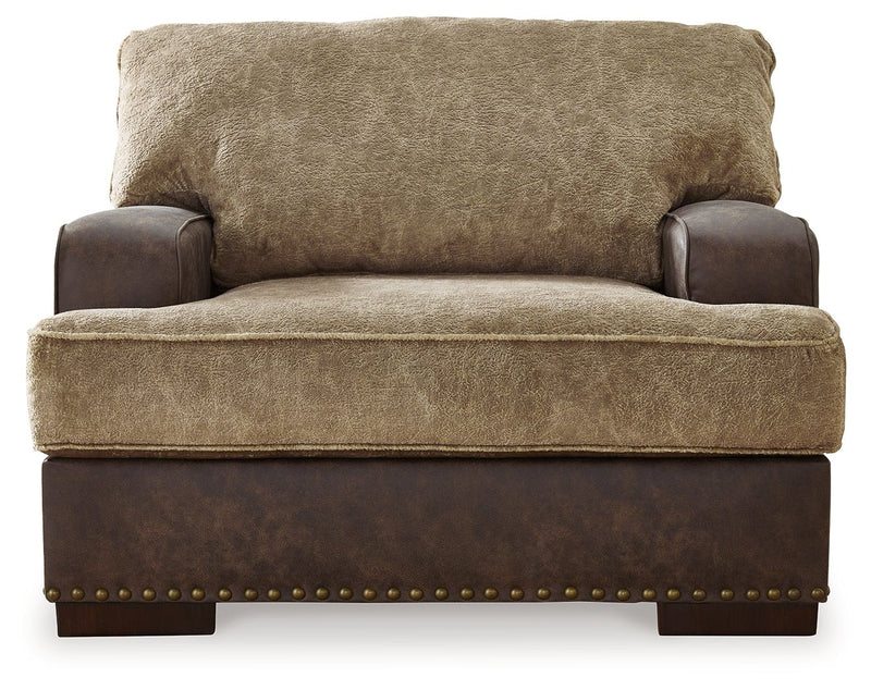 Alesbury Sofa, Loveseat, Chair and Ottoman in Chocolate - Gate FurnitureLiving Room Set