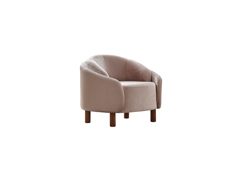 Alessa 4-pieces (2 Sofa & 2 Chair) Livingroom Set Cream in Cream - 101-ALE-SZ553-3311