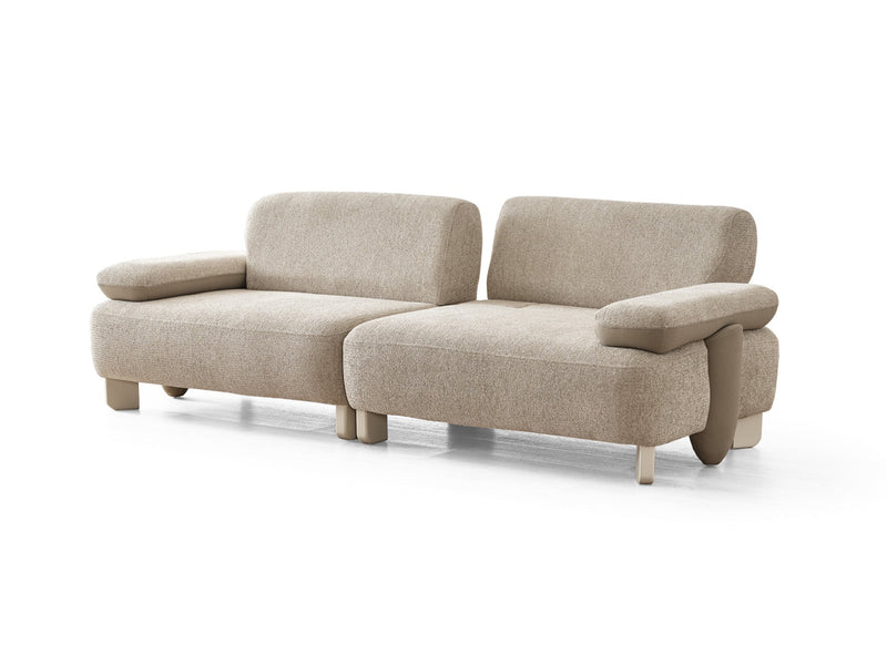 Alessa Al 4-pieces (2 Sofa & 2 Chair) Livingroom in Cream - 200-ALT-ALE-3311
