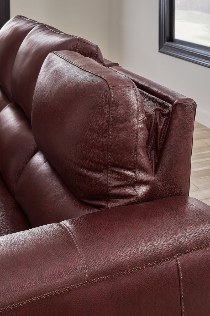 Alessandro Garnet Power Reclining Sofa - Gate FurniturePower Reclining Sofa
