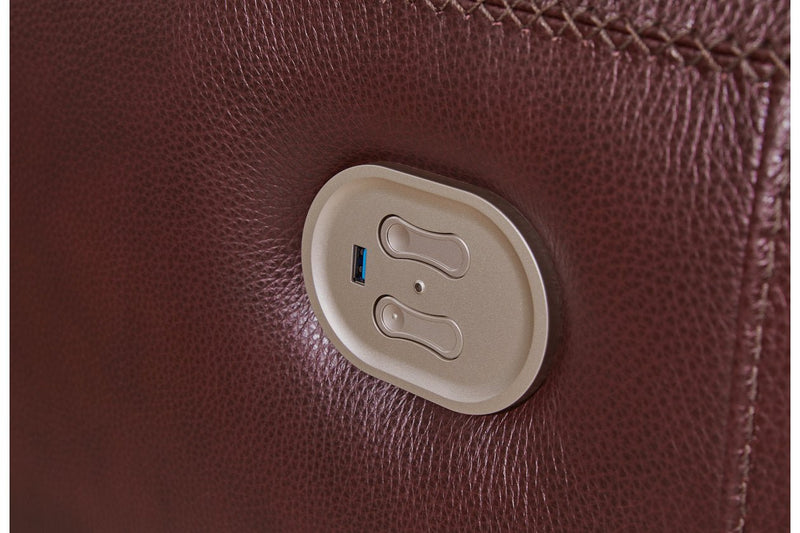 Alessandro Garnet Reclining Sofa and Loveseat - Gate FurnitureLiving Room Set