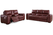 Alessandro Garnet Reclining Sofa and Loveseat - Gate FurnitureLiving Room Set