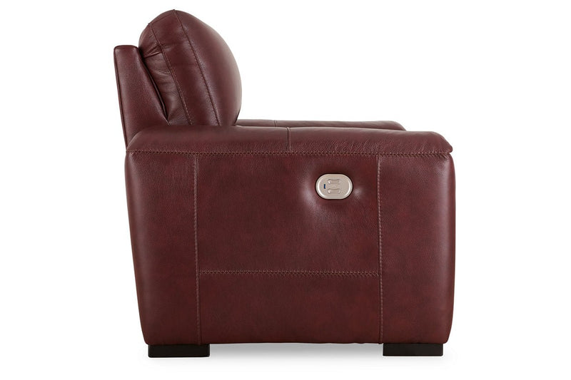 Alessandro Garnet Reclining Sofa and Recliner - Gate FurnitureLiving Room Set