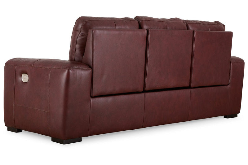 Alessandro Garnet Reclining Sofa and Recliner - Gate FurnitureLiving Room Set