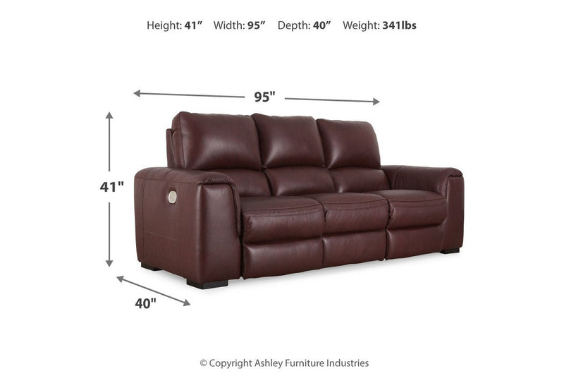 Alessandro Garnet Reclining Sofa and Recliner - Gate FurnitureLiving Room Set