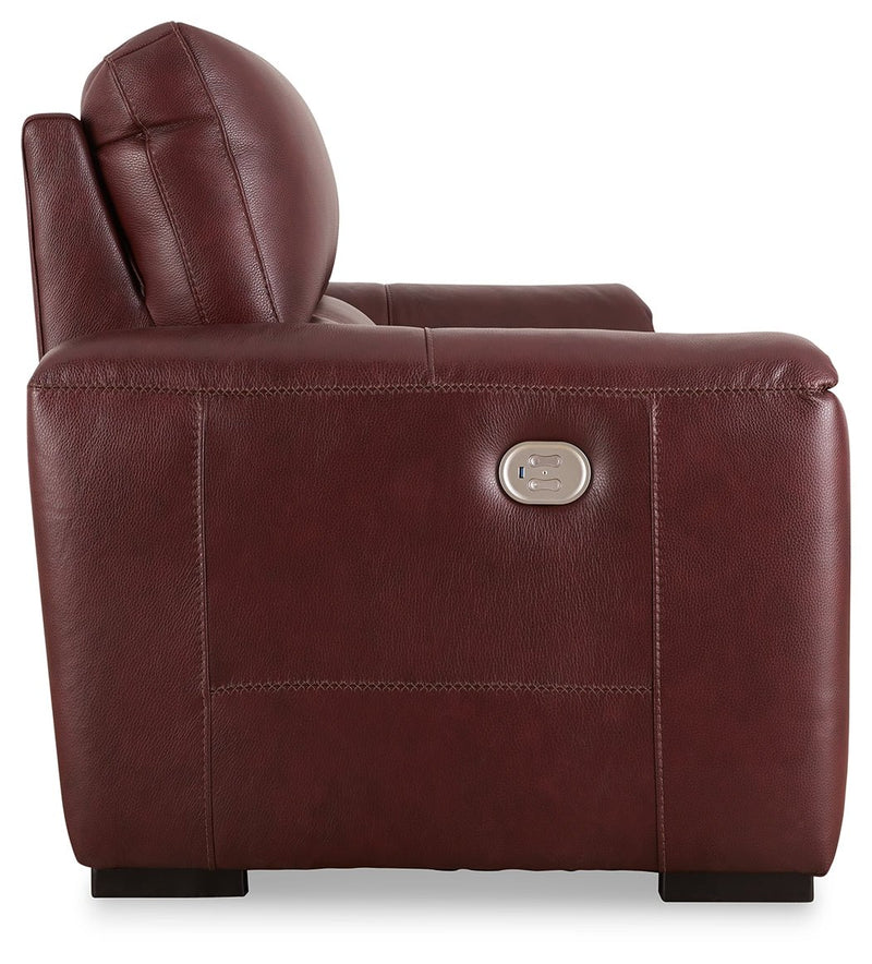 Alessandro Sofa, Loveseat and Recliner in Garnet - Gate FurnitureLiving Room Set