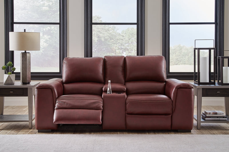 Alessandro Sofa, Loveseat and Recliner in Garnet - Gate FurnitureLiving Room Set