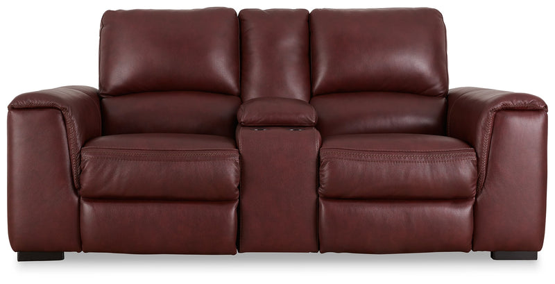 Alessandro Sofa, Loveseat and Recliner in Garnet - Gate FurnitureLiving Room Set