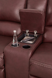 Alessandro Sofa, Loveseat and Recliner in Garnet - Gate FurnitureLiving Room Set