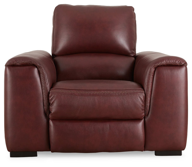 Alessandro Sofa, Loveseat and Recliner in Garnet - Gate FurnitureLiving Room Set