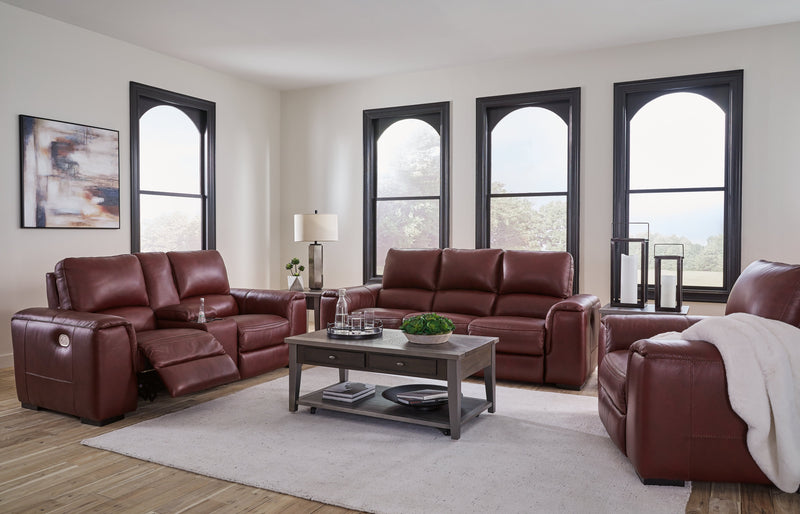 Alessandro Sofa, Loveseat and Recliner in Garnet - Gate FurnitureLiving Room Set