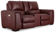 Alessandro Sofa, Loveseat and Recliner in Garnet - Gate FurnitureLiving Room Set