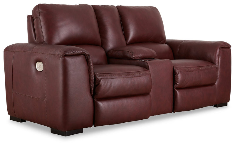 Alessandro Sofa, Loveseat and Recliner in Garnet - Gate FurnitureLiving Room Set