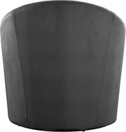 Alessio Velvet Upholstered Swivel Accent Chair in Grey - 501Grey
