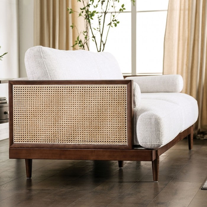 Alesund Beige/Walnut Sofa - CM9982-SF