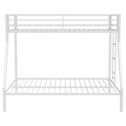 Alevera Metal Twin Over Full Bunk Bed with Ladder White - 460365WHT