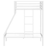 Alevera Metal Twin Over Full Bunk Bed with Ladder White - 460365WHT