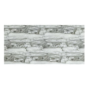 Alexa - Gray and White Faux Marble Tabletop with Black V-Shaped Base - D224-Table